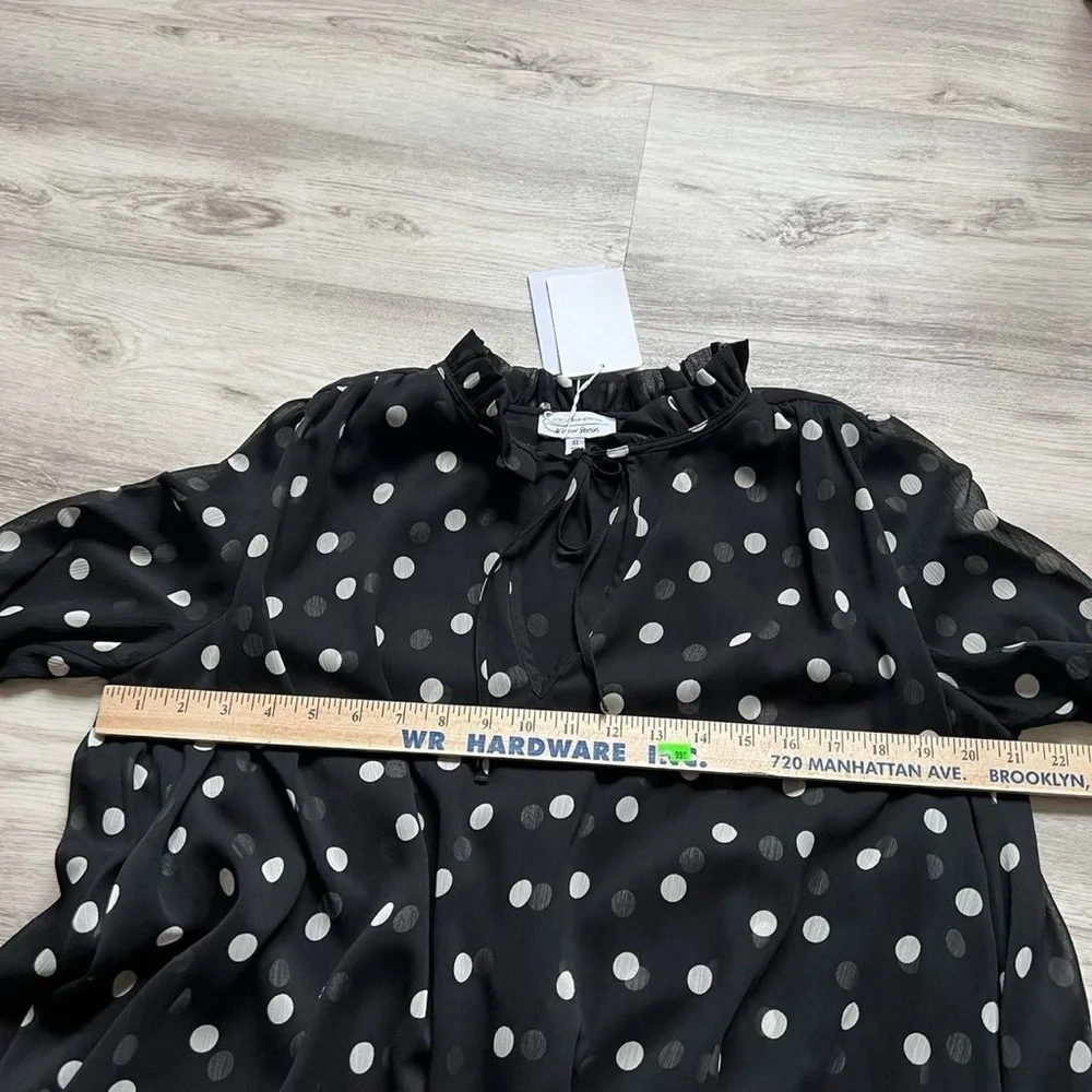 & Other Stories Black Polka Dot Dress - Picture 5 of 8